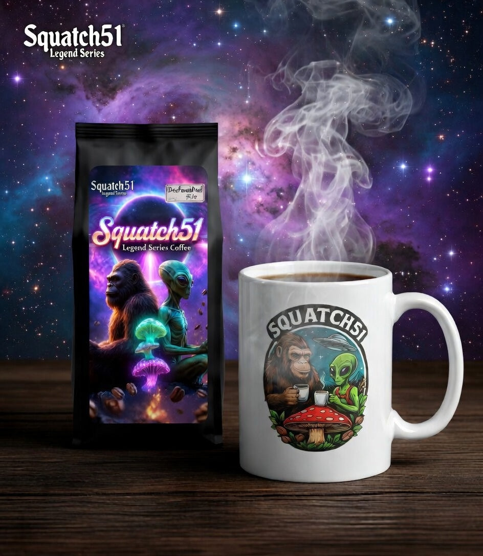 The Squatch51 Cosmic Cup: Mushroom Coffee, Morning Rituals & the Legend of Daryl and Zorp