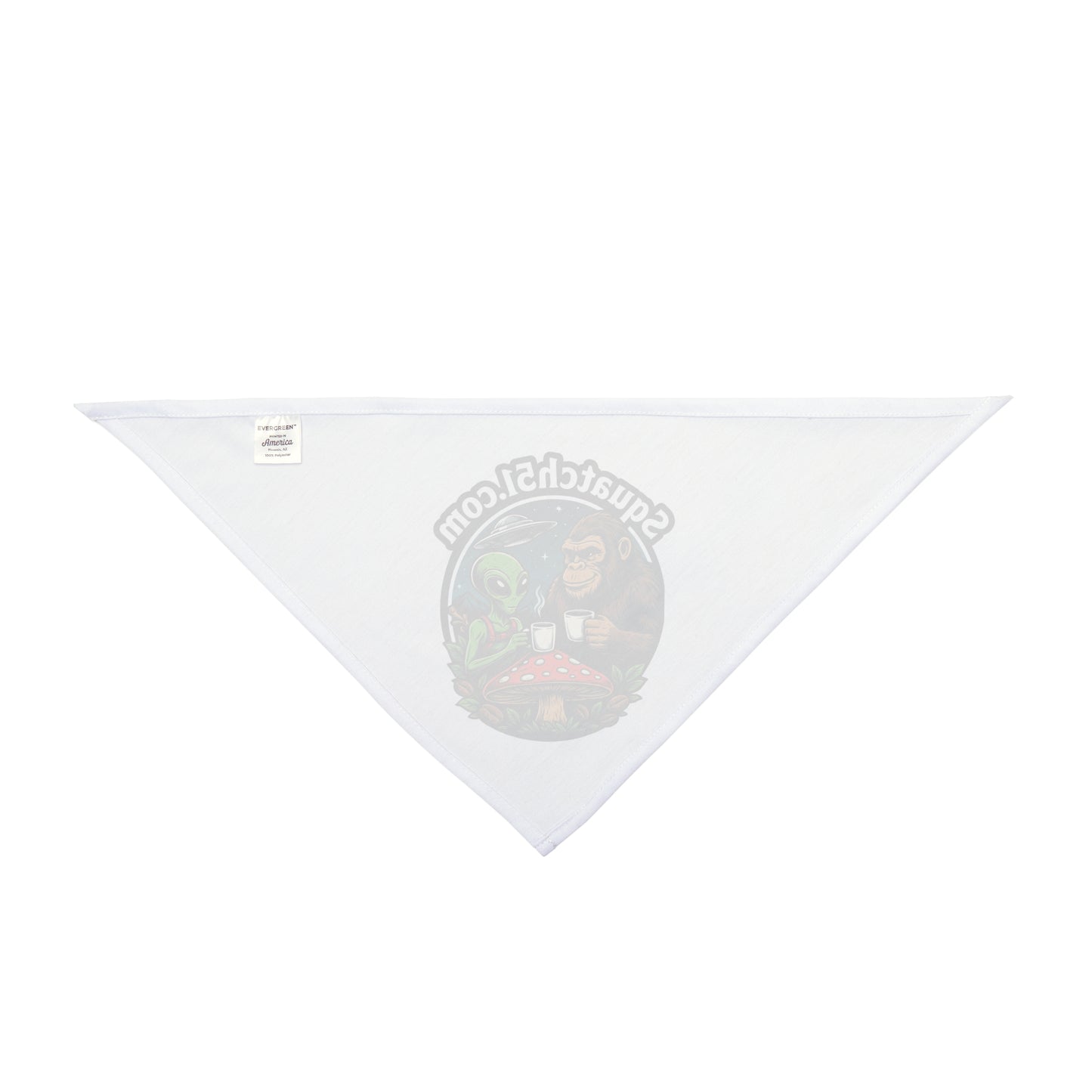 Squatch51 Pet Bandana – Bigfoot & Alien Legend Gear | Cosmic Hunt Style for Dogs & Cats